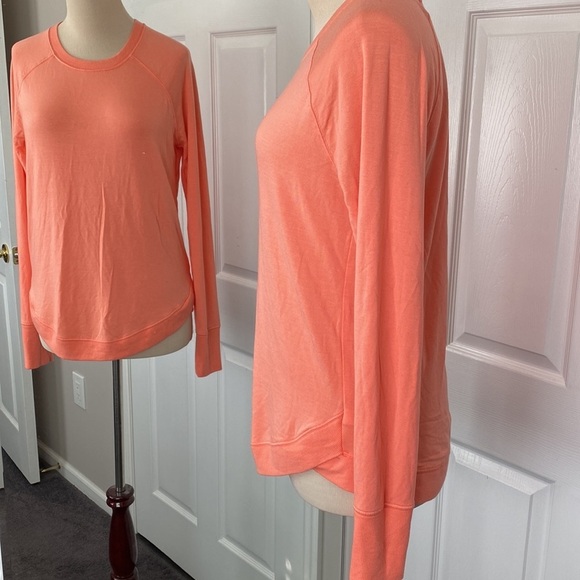 Athleta Tops - Athleta Mindset Sweatshirt S Tall Island Coral